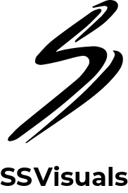 SS Visuals Black Logo