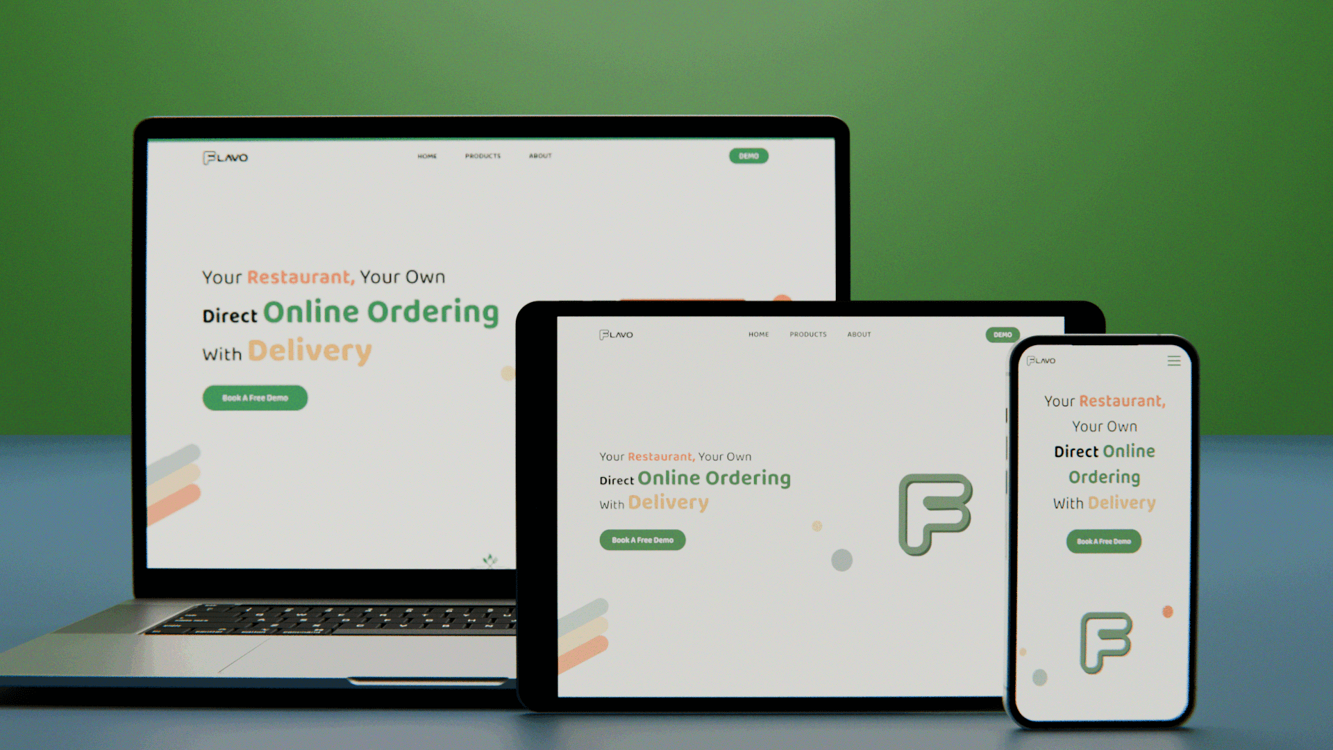 Flavo Laptop Tablet iPhone Shot 2